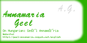 annamaria geel business card